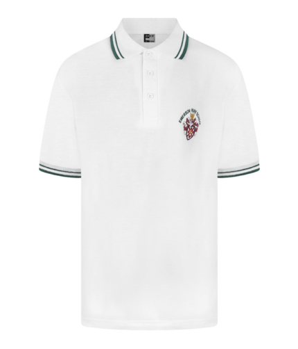 Tipped Polo Shirts (White Tipped Collar) (Made To Order)