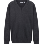 50/50 Knitted V-Neck Jumper